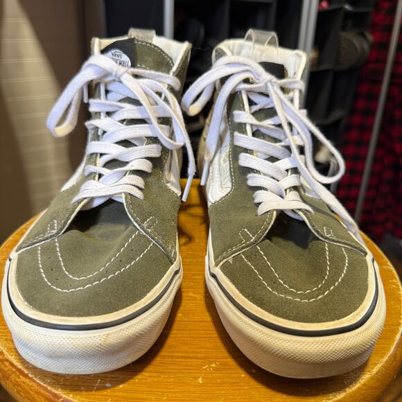 Vans Sk8-Hi Desert Skulls Grape Leaf & White Skate Shoes Unisex M=9 W=10.5 - Picture 5 of 9